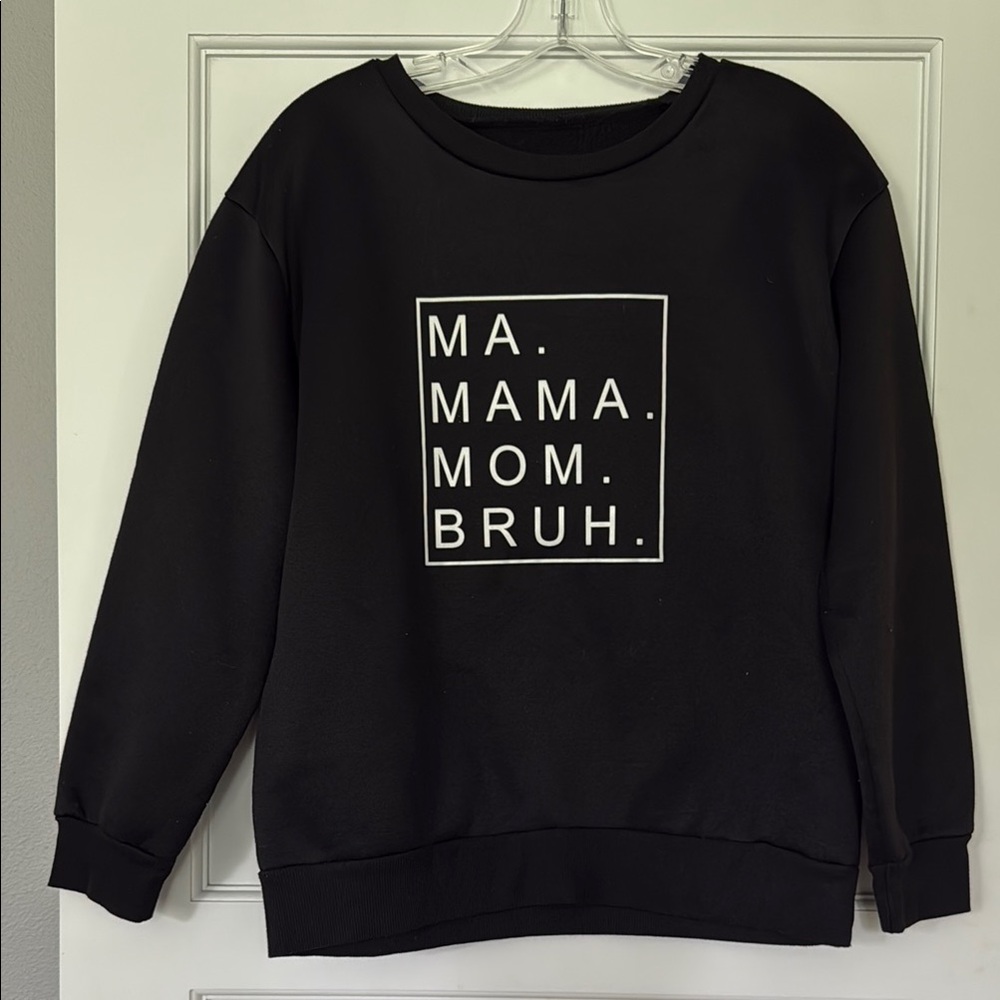 Black Graphic Sweatshirt